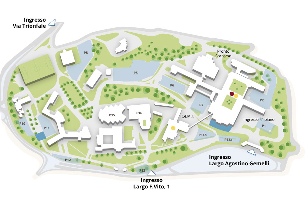 Mappa - Policlinico Gemelli